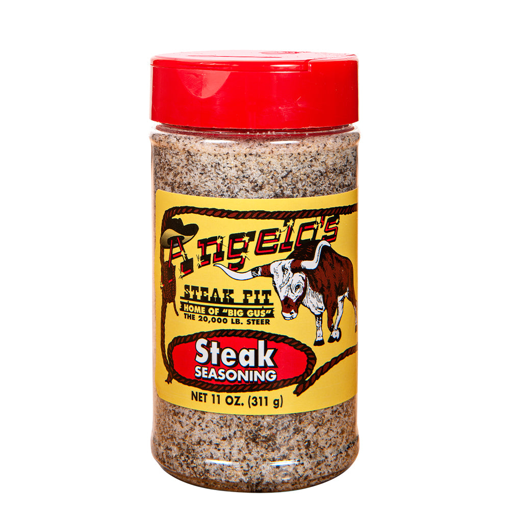 Angelo's Steak Seasoning 11 oz. WE'RE BACK "THAT'S NO BULL" Angelo